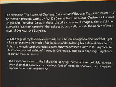 The Ascent of Orpheus Exhibition