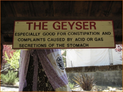 The Geyser: The original "Seigler Springs Resort" sign is still there!