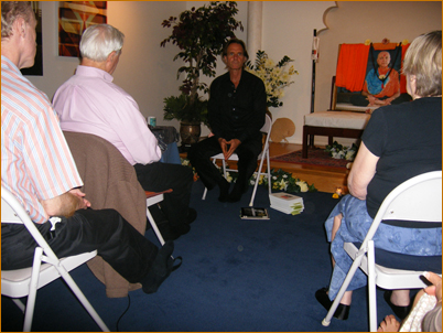 Steve Brown hosting an event in Natick, Massachusetts