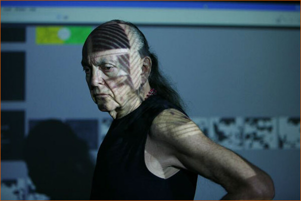 Adi Da at work on His Image-Art