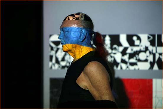 Adi Da at work on His Image-Art