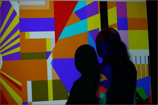 Adi Da at work on His Image-Art