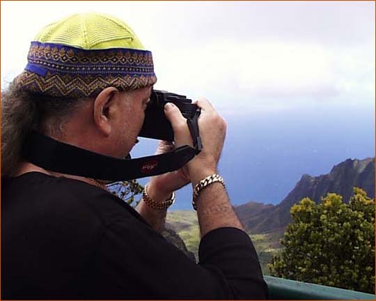 Adi Da at work on His Image-Art