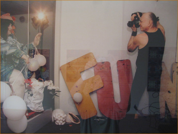 Adi Da at work on His Image-Art