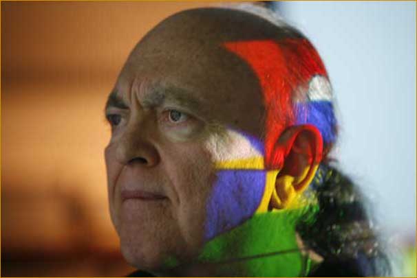 Adi Da at work on His Image-Art