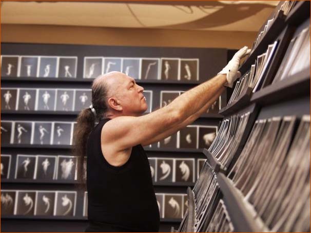 Adi Da at work on His Image-Art