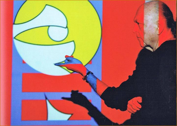 Adi Da at work on His Image-Art