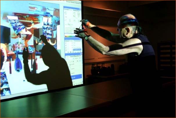 Adi Da at work on His Image-Art