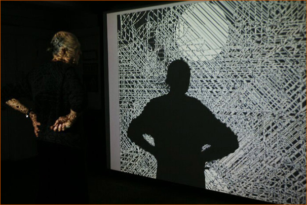 Adi Da at work on His Image-Art