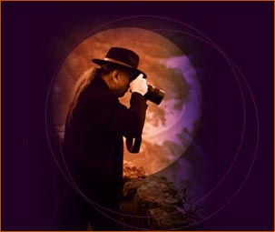 Adi Da at work on His Image-Art