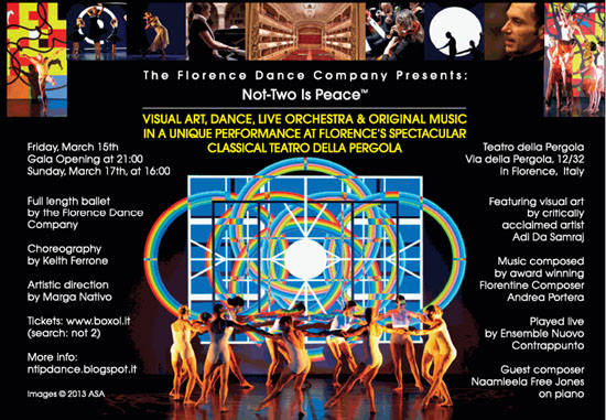 A multimedia explosion of dance, music, art, light . . . and Peace