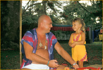 Adi Da with a young girl