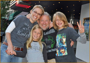 Frank Marrero and his children