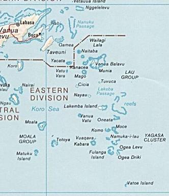 Lau Group of Fijian islands