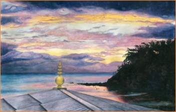 Radiance: painting of Naitauba by Nara Wood