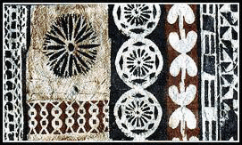 Fijian tapa cloth pattern