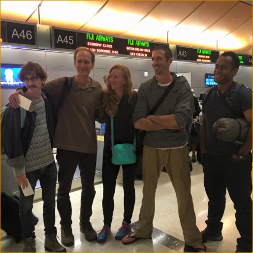 The second relief crew heading for Fiji