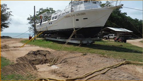 the Turaga Dau Loloma, just before the cyclone