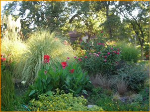 Beautiful gardens at the Mountain Of Attention