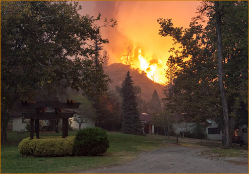 The Valley Fire at The Mountain Of Attention