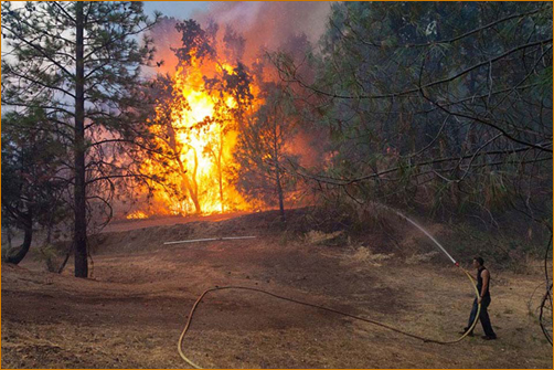 The Valley Fire at The Mountain Of Attention