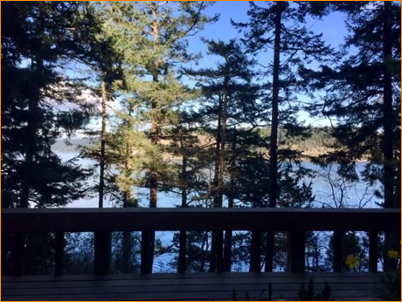 Water View from Porch of Ruchira Dham Hermitage