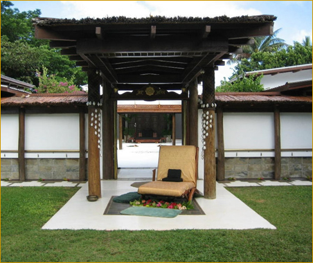 the outer courtyard to Aham Da Asmi Sthan - entry to the Silver Hall