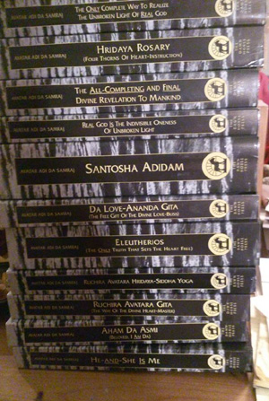 some of Adi Da's many books