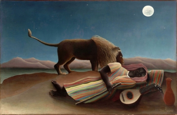 Henri  Rousseau, The Sleeping Gypsy (1897)