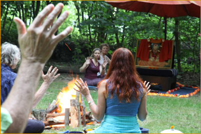 Celebrating Da Purnima at The European Danda - July, 2013