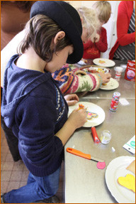 Cookie decorating at the European Danda, Maria Hoop, The Netherlands, December, 2012