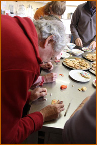 Cookie decorating at the European Danda, Maria Hoop, The Netherlands, December, 2012