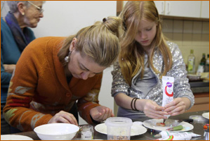 Cookie decorating at the European Danda, Maria Hoop, The Netherlands, December, 2012