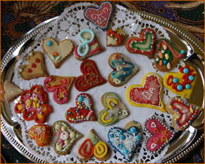 Cookie decorating at the European Danda, Maria Hoop, The Netherlands, December, 2012