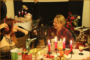 Danavira Mela dinner and gifting at the European Danda, Maria Hoop, The Netherlands, December, 2012