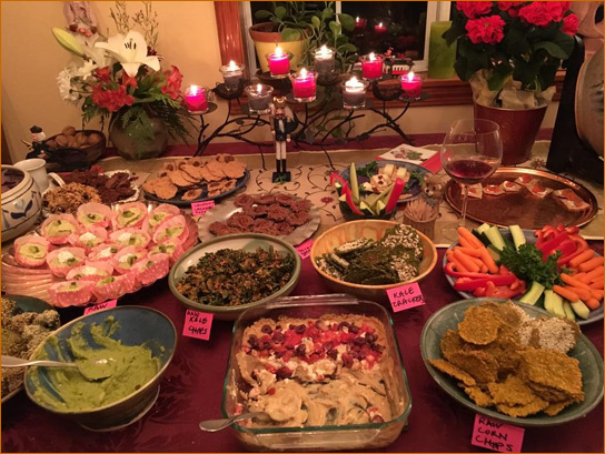 Vegan Danavira Mela feast in Loch Lomond, California, December, 2015