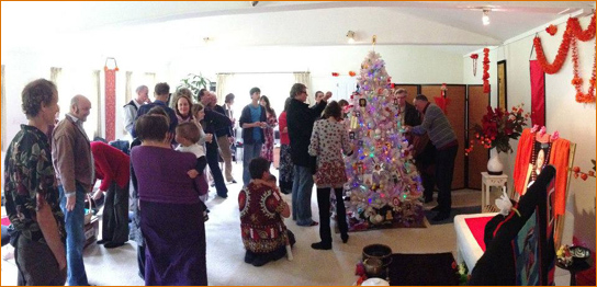 Decorating the tree in the regional center, Auckland, New Zealand, November 2012