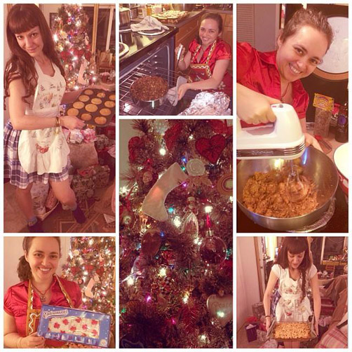 Tamarind and Naamleela Free Jones baking cookies, December 24, 2014