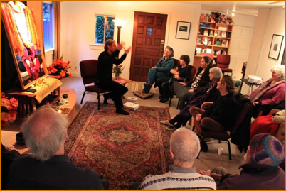 Steve Brown hosting an event in Trinidad, California