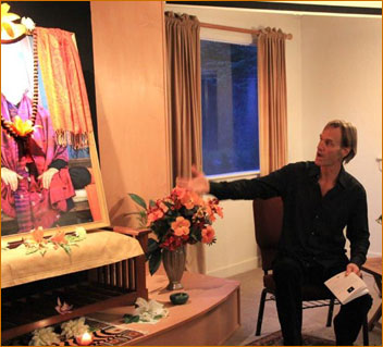 Steve Brown hosting an event in Trinidad, California